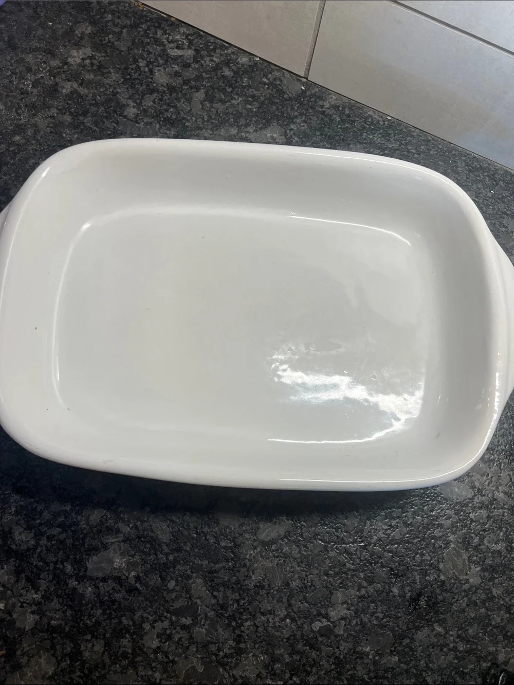 Corelle 9x13 Chutney Fruit or Abundance White Ceramic Rectangular Baking Pan